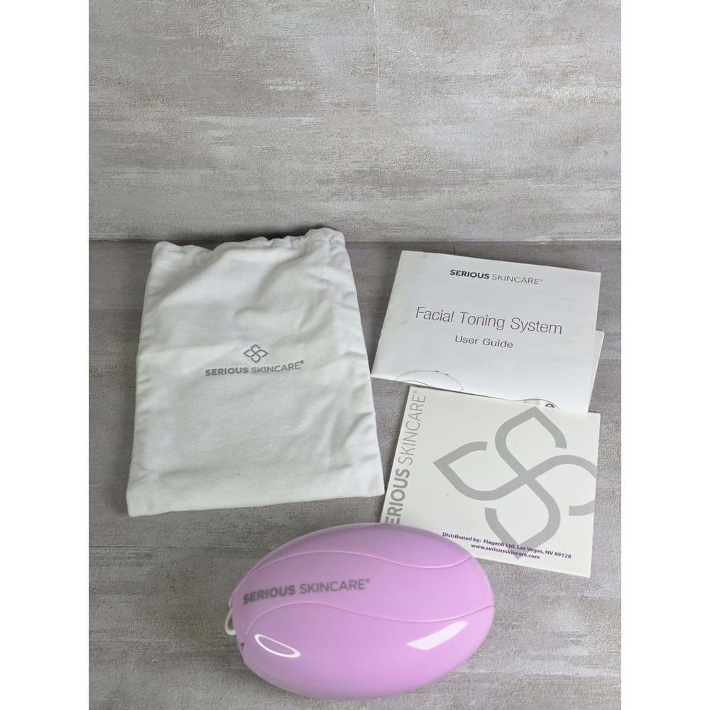 Serious Skincare Pink The Egg Microcurrent Facial Toning System Device - Read!